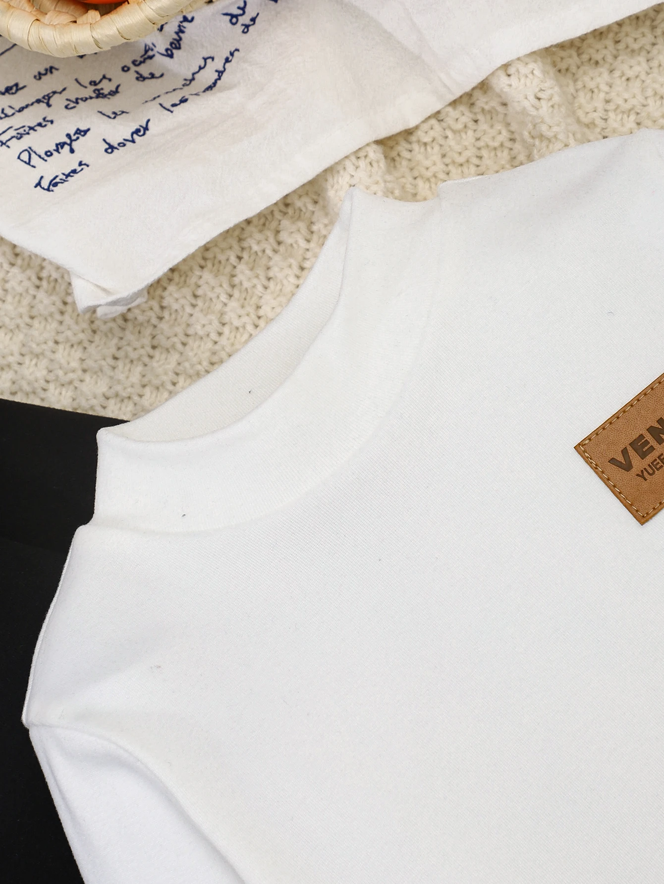 Camisetas térmicas de cuello alto suaves para niños en otoño-invierno
