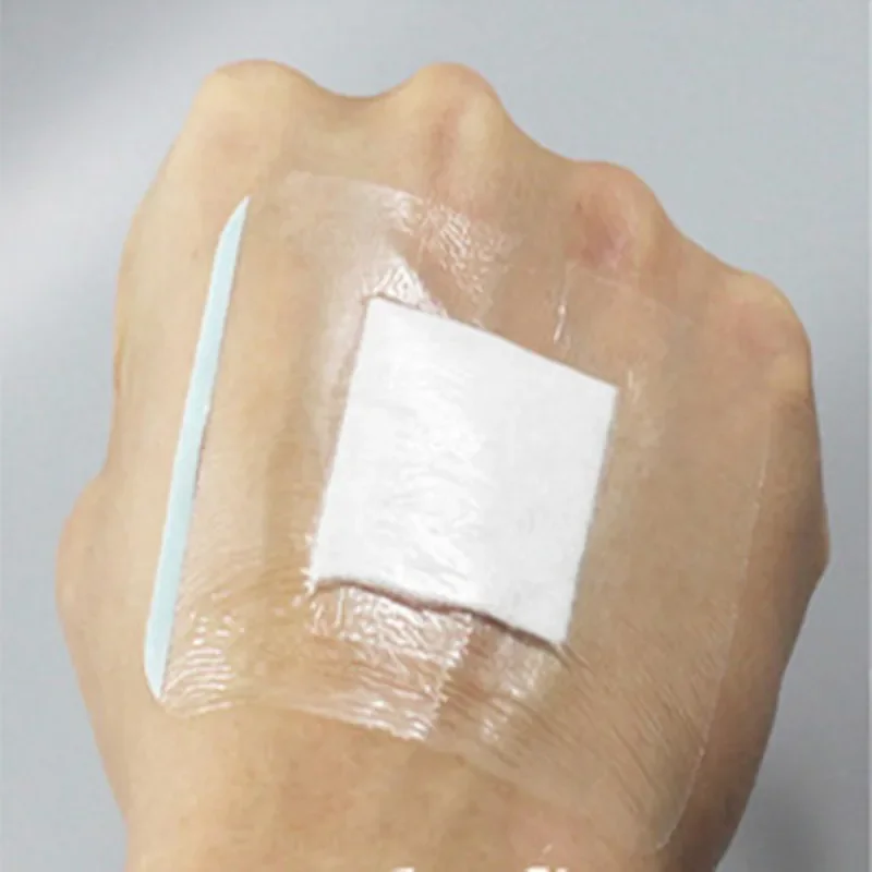 Cinta adhesiva médica transparente transpirable para heridas en niños
