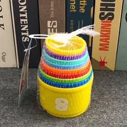 Tazas apilables arcoíris para bebés – Torre educativa Montessori