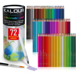 Juego de lápices de acuarela KALOUR con pincel de agua