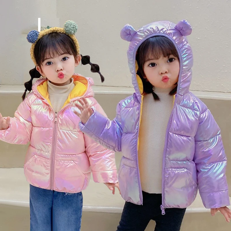 Chaqueta de plumón con capucha para niña – Abrigo invierno - imagen 3
