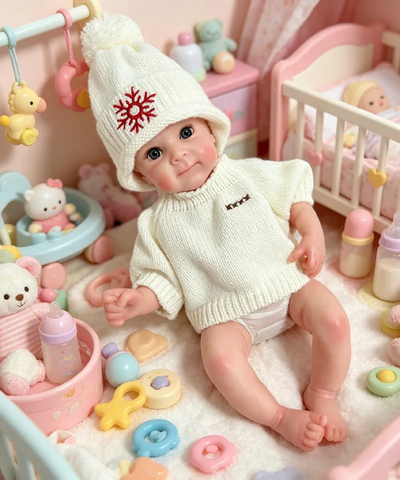 Muñeca reborn Bettie realista de silicona platino, tacto suave - imagen 3