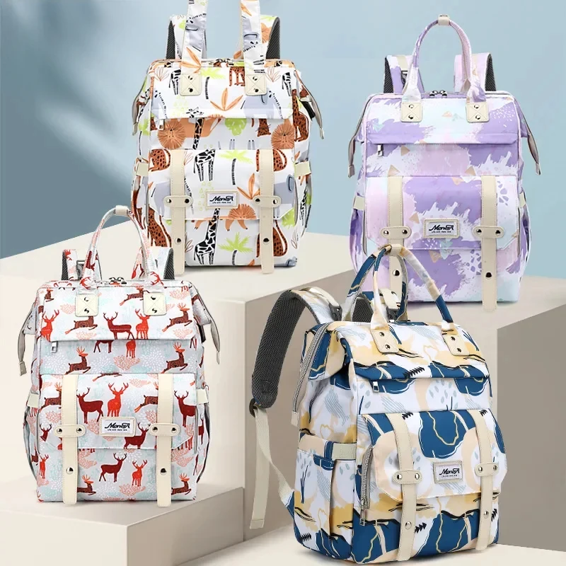 Mochila de maternidad ligera con compartimento para pañales - imagen 3