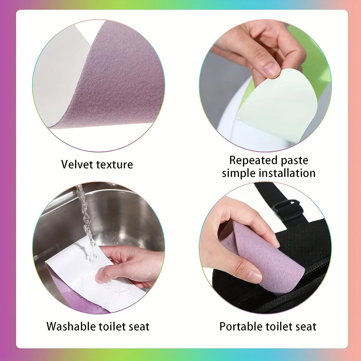Funda acolchada de asiento váter infantil – Lavable y reutilizable - imagen 3