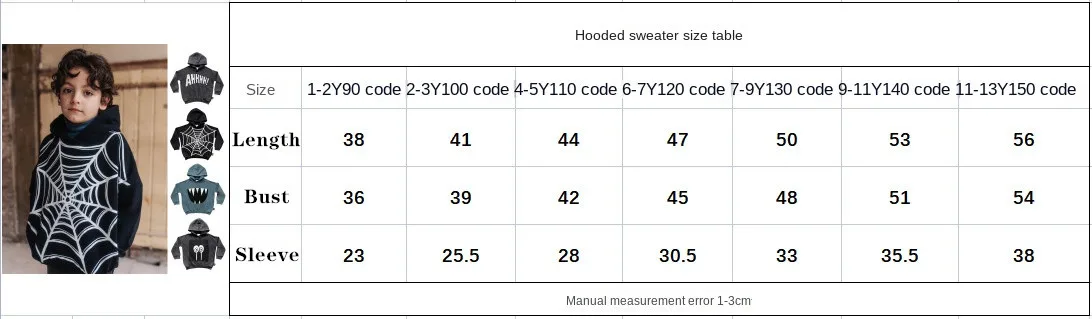 Sudadera infantil con estampado de dibujos animados