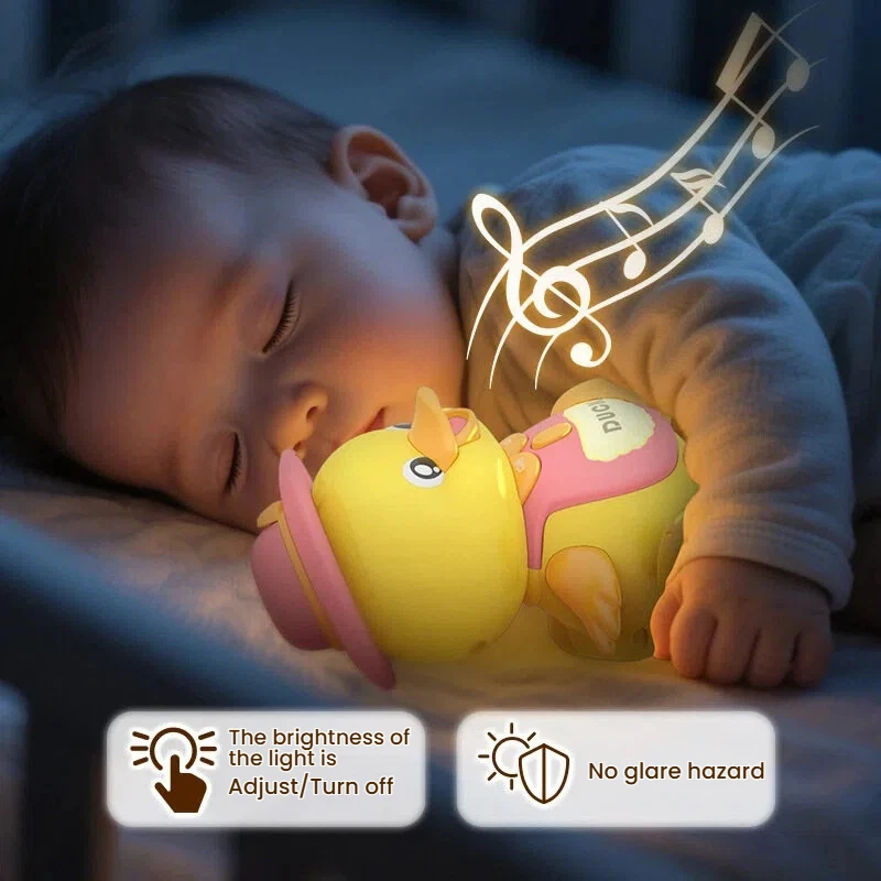 Juguete boca abajo magnético de patitos con luces y música - imagen 2