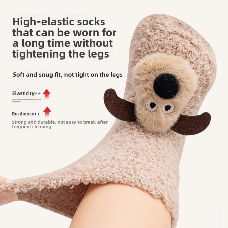 Calcetines invierno antideslizantes para bebés – Cálidos con dibujos - imagen 2