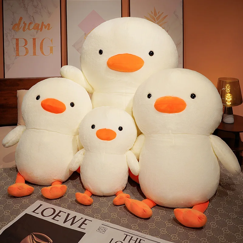Diseño de pato plush con aspecto tierno y acogedor