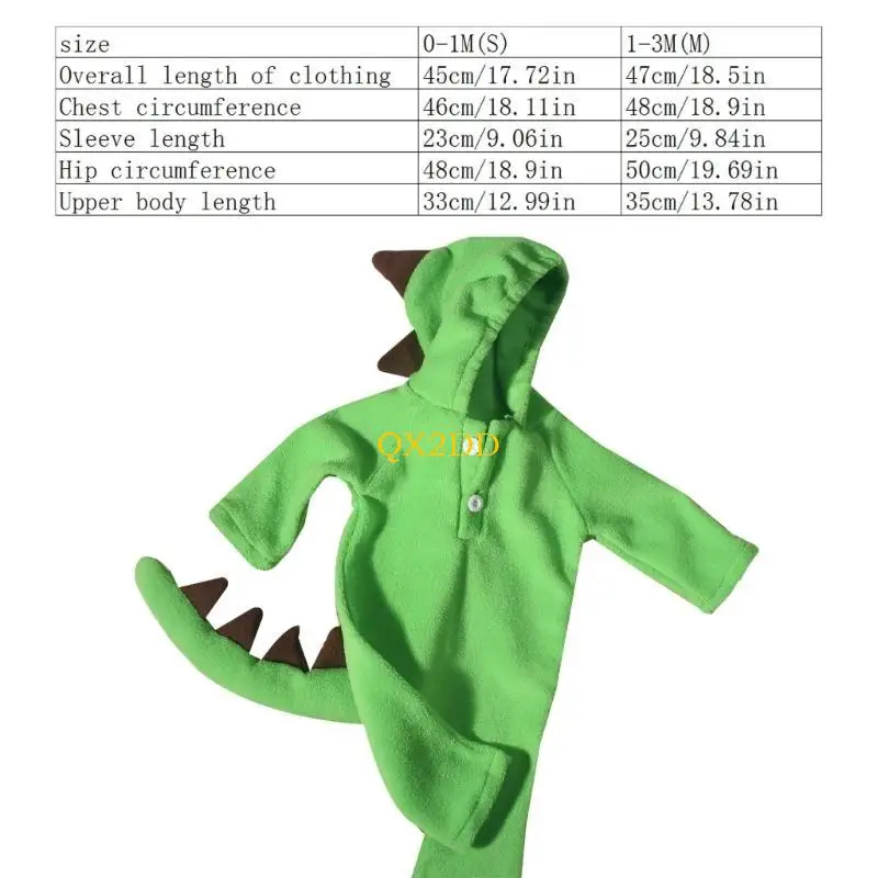 QX2D sudadera con capucha de dinosaurios para bebé - imagen 3