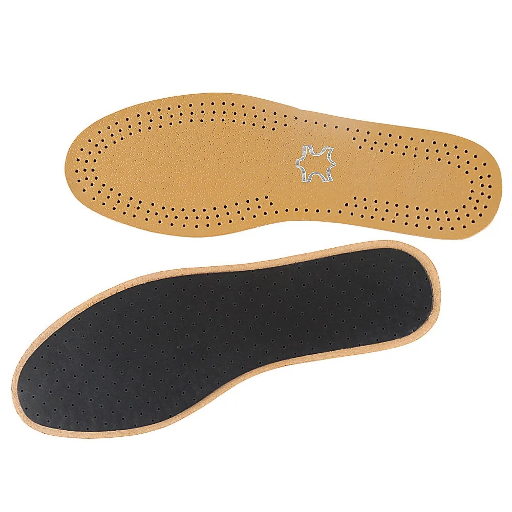 Plantillas de cuero acolchado con amortiguación para zapato
