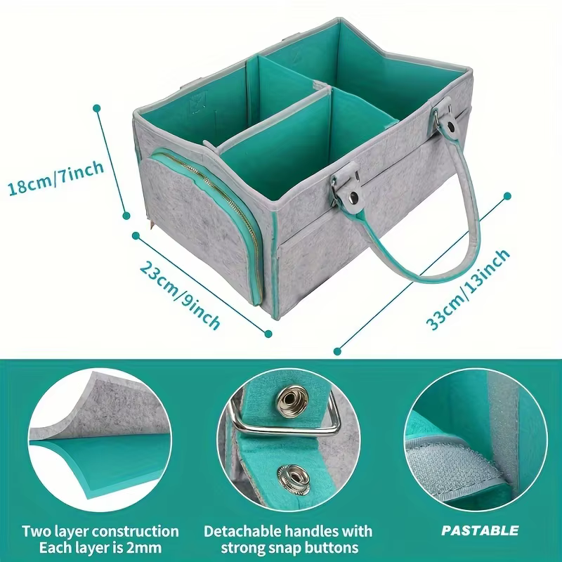 Bolsa de pañales gran capacidad para bebé - cambiador portátil - imagen 2