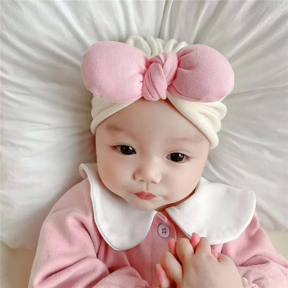 Gorro de punto cálido para bebé con lazo suave - imagen 5