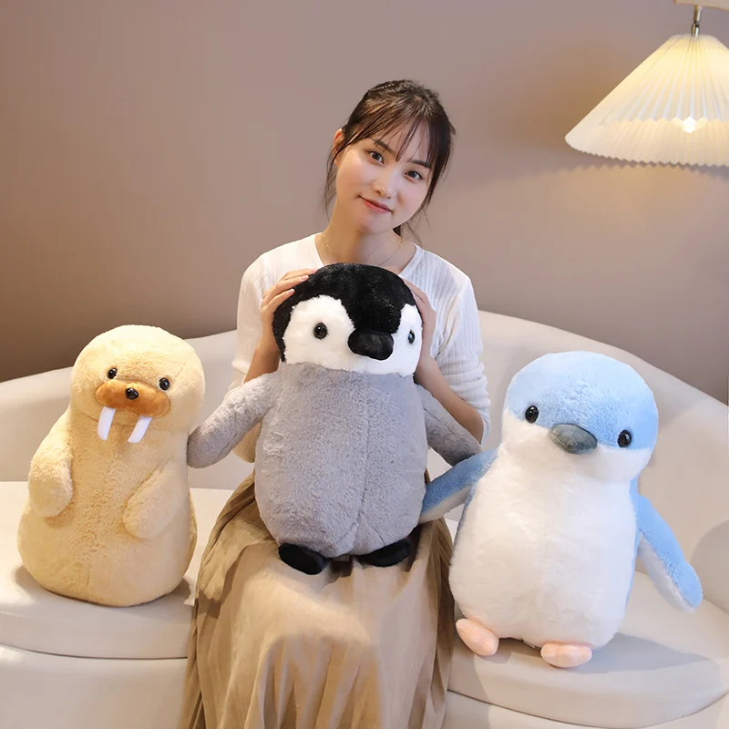 Peluche pingüino kawaii marino para acuario, morsa y animales - imagen 2