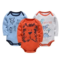 Kavkas Peleles de algodon para bebe - Manga larga, 0-24 meses