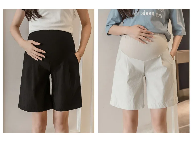 Pantalones cortos de maternidad en color claro