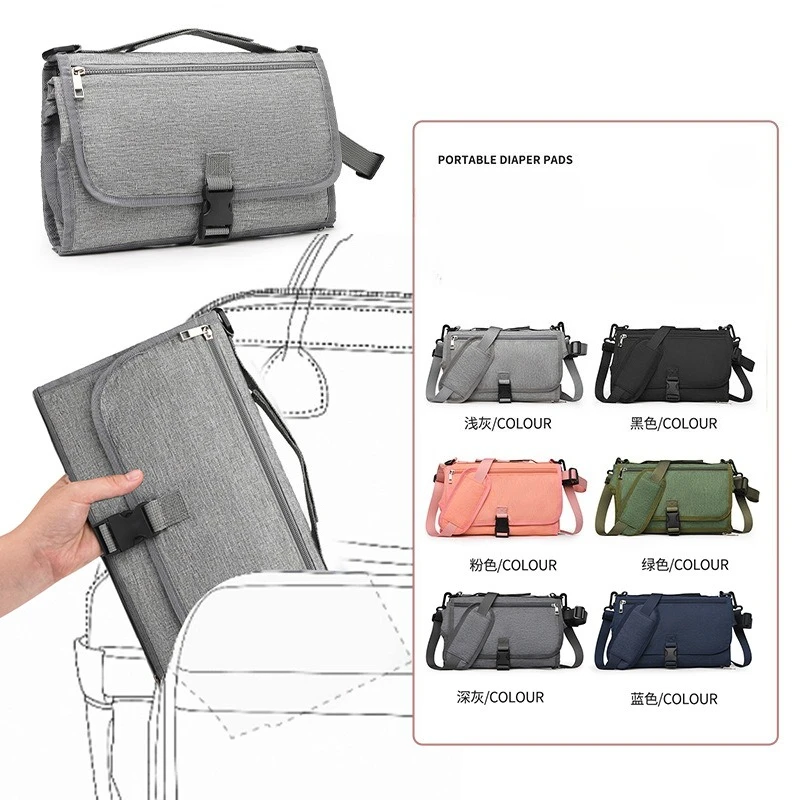 Cambiador portátil impermeable plegable para viajes y exteriores - imagen 3
