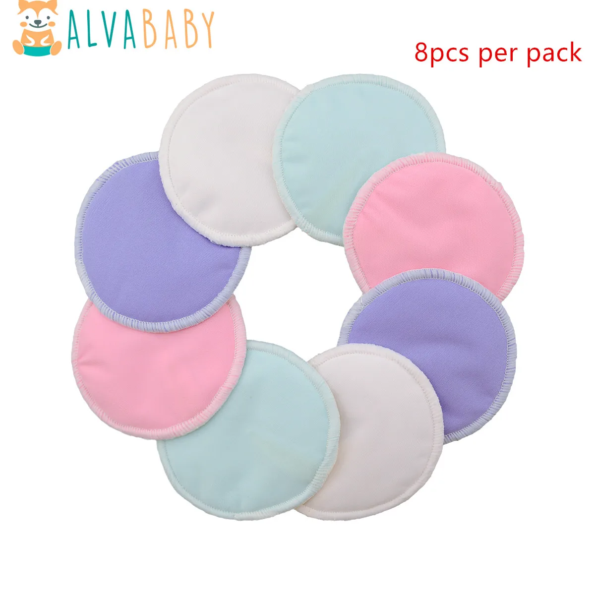 Almohadillas de lactancia reutilizables en bambú orgánico ergonómicas - imagen 2