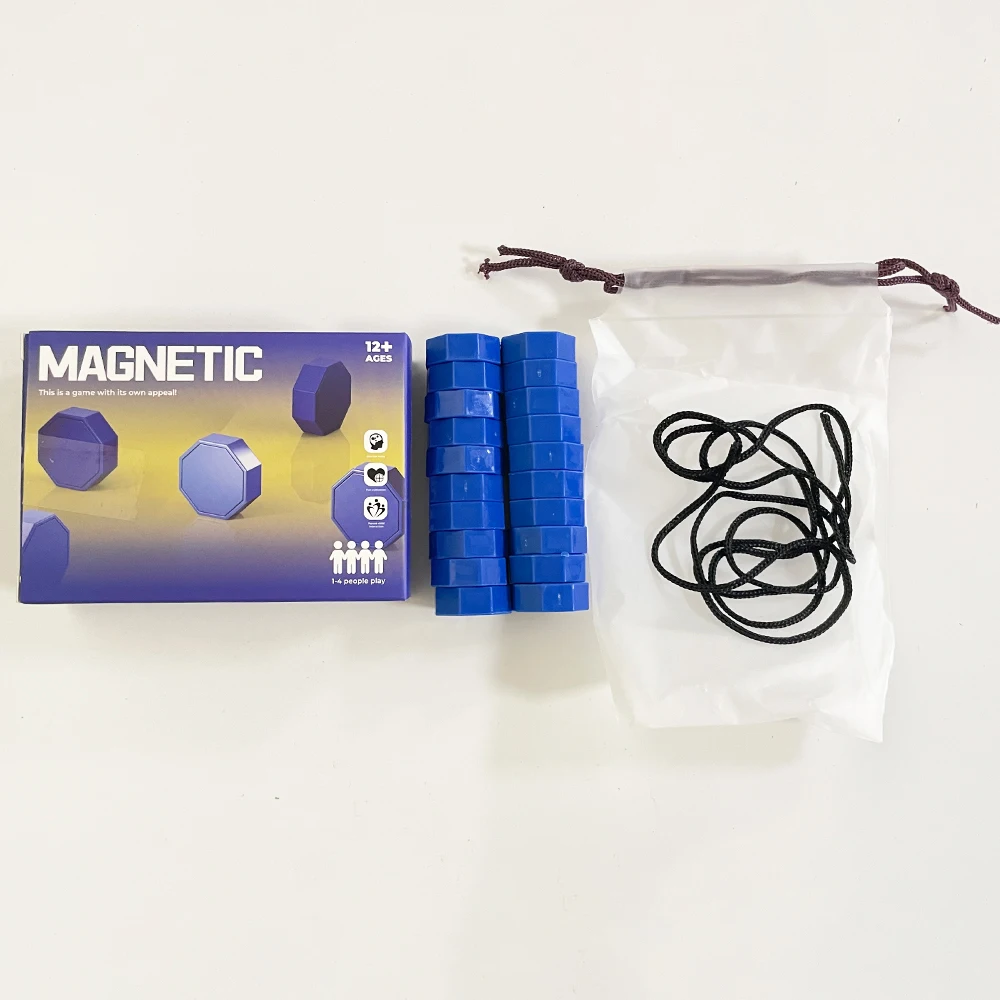 Juego de piedras magnéticas para niños y familias, tablero magnético