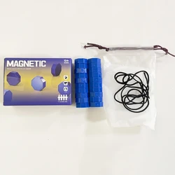 Juego de piedras magnéticas para niños y familias, tablero magnético