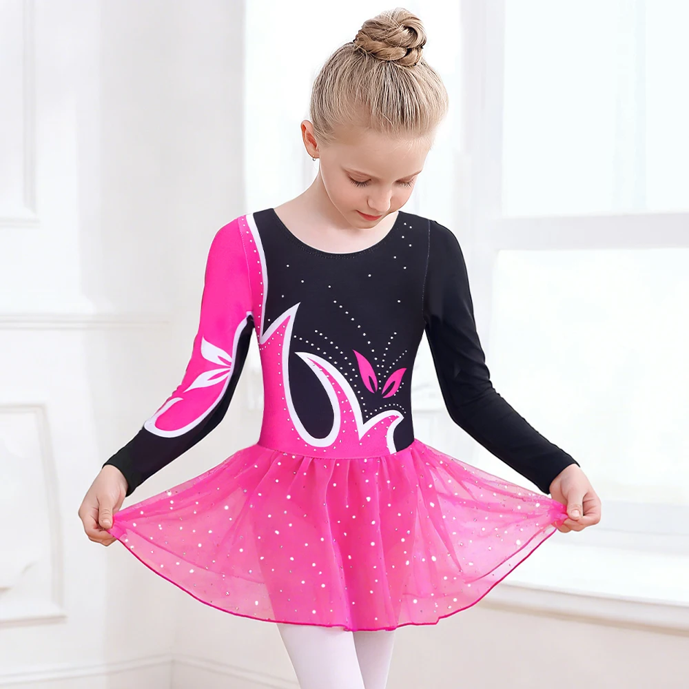 Maillot de ballet con tutú brillante para niña - imagen 3