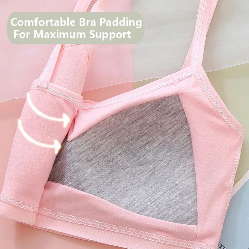 Ropa interior en algodón para niñas: sujetador y bragas entrenamiento - imagen 5