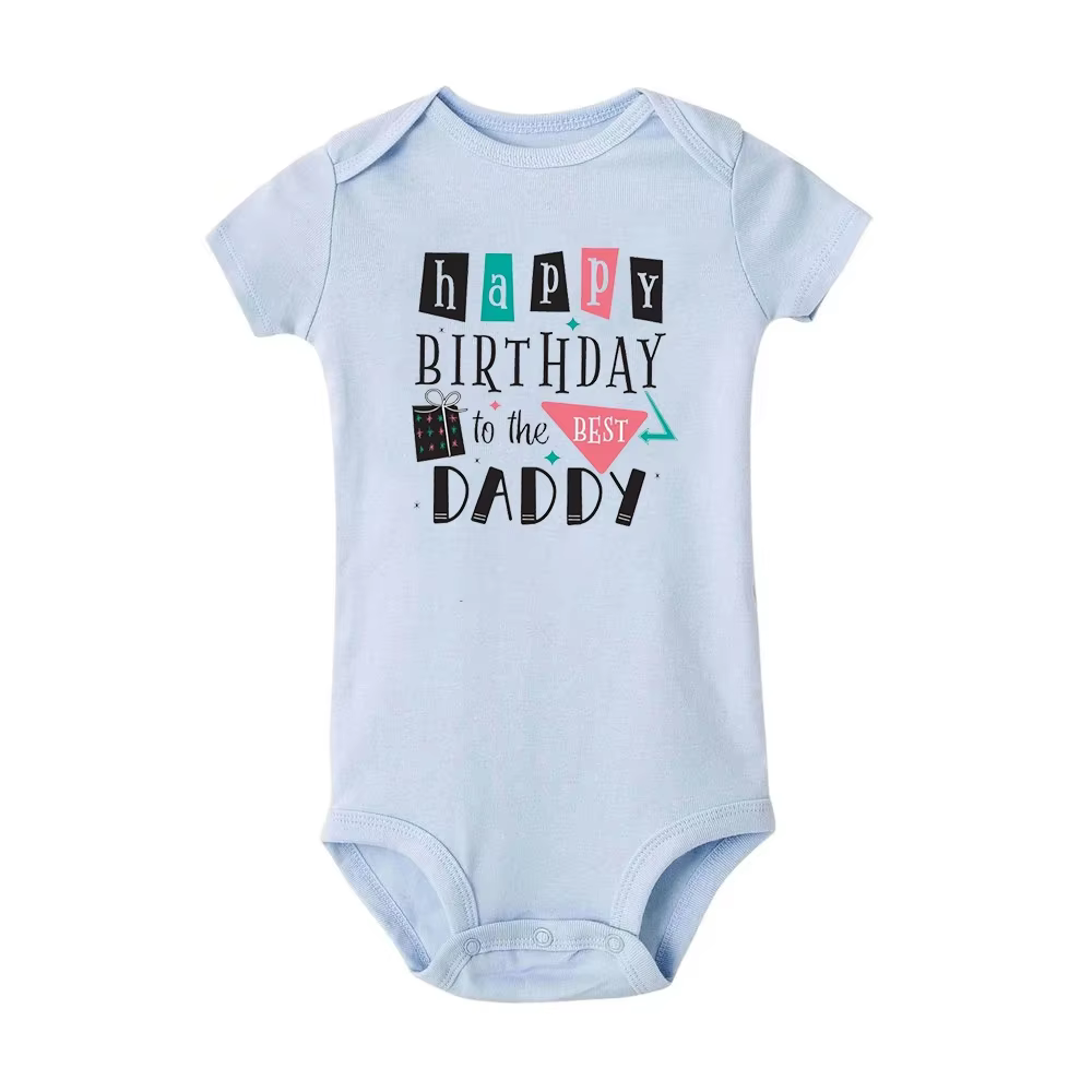 Body bebé manga corta - Felices cumpleaños papá - imagen 4