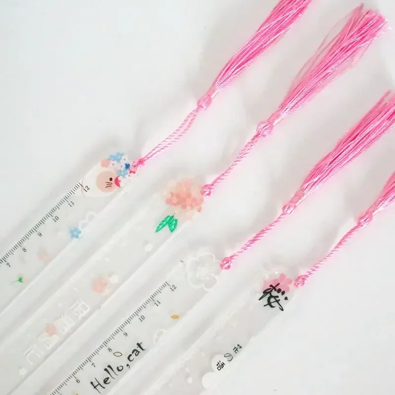 Marcapáginas floral de resina epoxi transparente para escuela - imagen 5