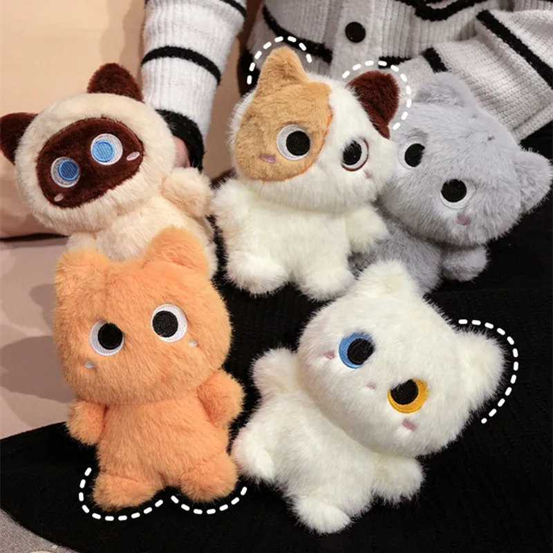 Peluche gato siamés naranja y negro – Muñeco suave infantil - imagen 2