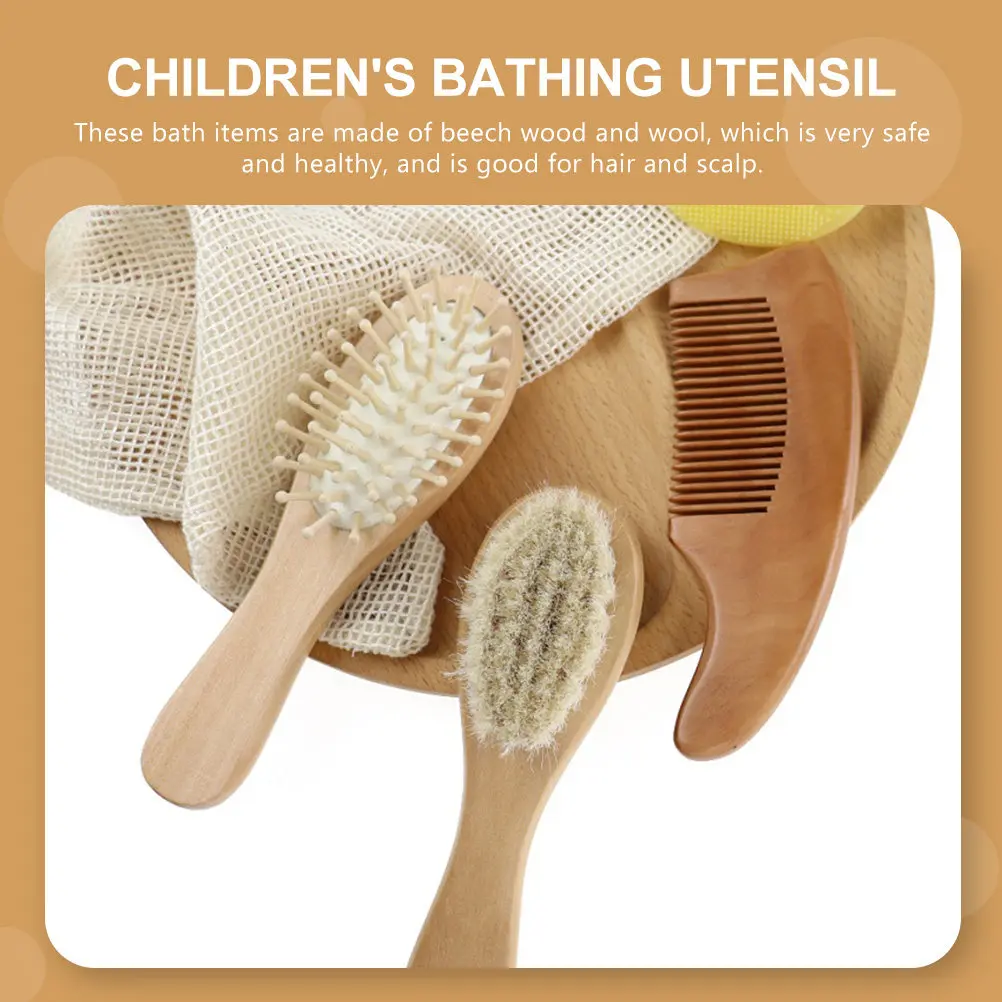 Juego de utensilios de baño infantiles