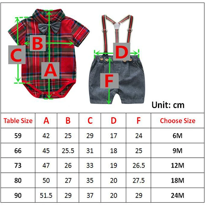 Conjunto de verano para bebé niño estilo caballero con cinturón - imagen 5