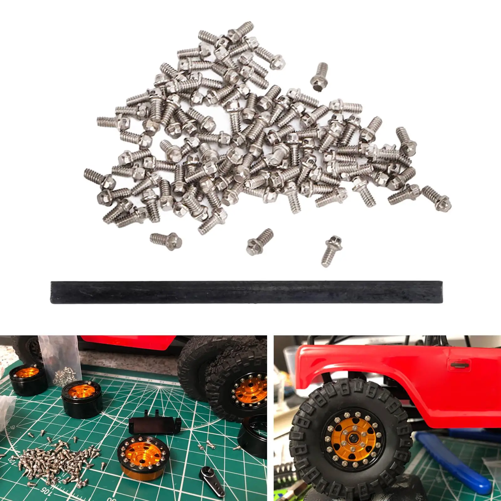 Axial SCX24 recambio tornillos CNC hexagonales de metal - imagen 4
