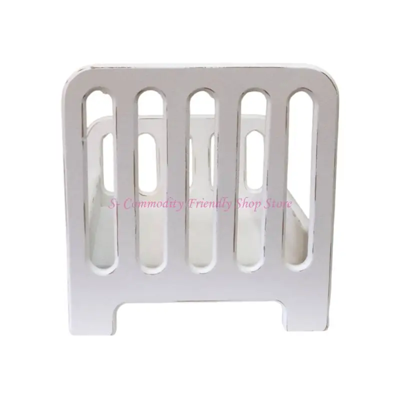 Cuna de madera desmontable para posado fotográfico de recién nacidos - imagen 4