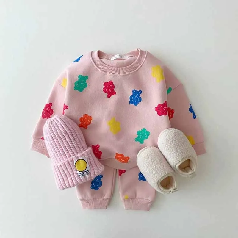 Conjunto de lana infantil para invierno: suéter y pantalón - imagen 2