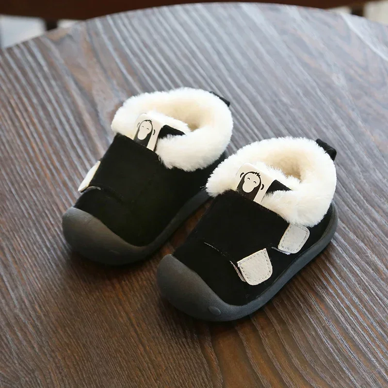 Botas de nieve felpa cálidas antideslizantes para bebé y niño - imagen 2