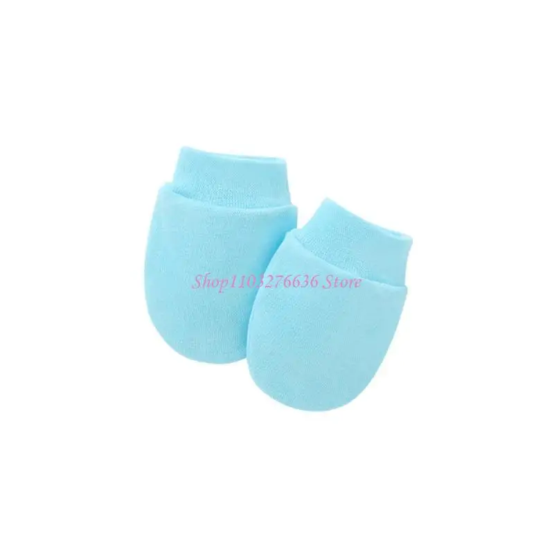 Guantes antirrasguños de algodón suave para recién nacido – Bebé - imagen 3