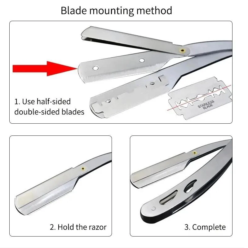 Afeitadora manual tradicional para hombre - Cuchillas de precisión - imagen 3