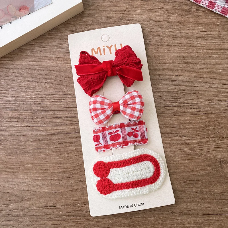 Pinzas y horquillas Navideñas con lazo para niña - imagen 3