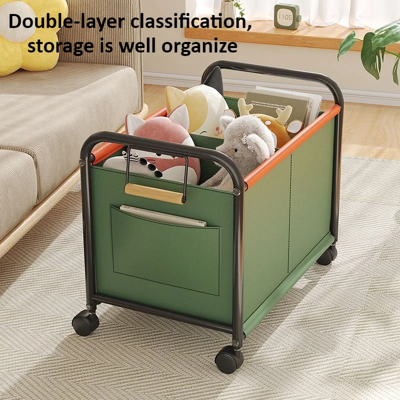 Carrito de almacenamiento de juguetes con ruedas para dormitorio - imagen 5