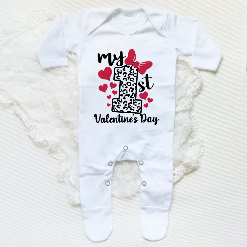 Pijama bebé San Valentín mono recién nacido regalo Día del Amor - imagen 3