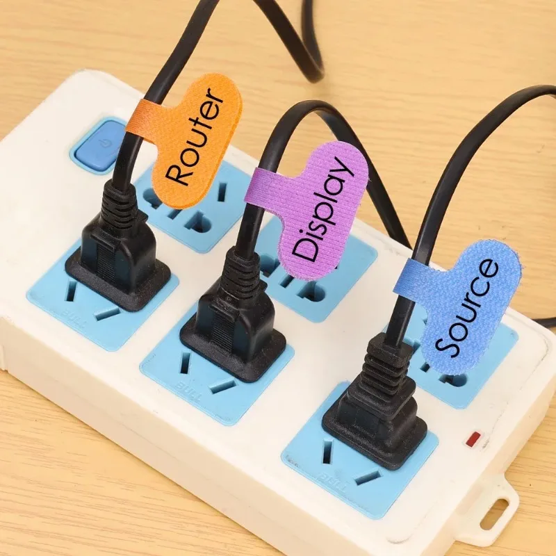 Etiquetas reutilizables para cables – Organiza hogar y oficina - imagen 3