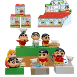 Figuras de caja ciega Shin Chan vida diaria en mini muñecos
