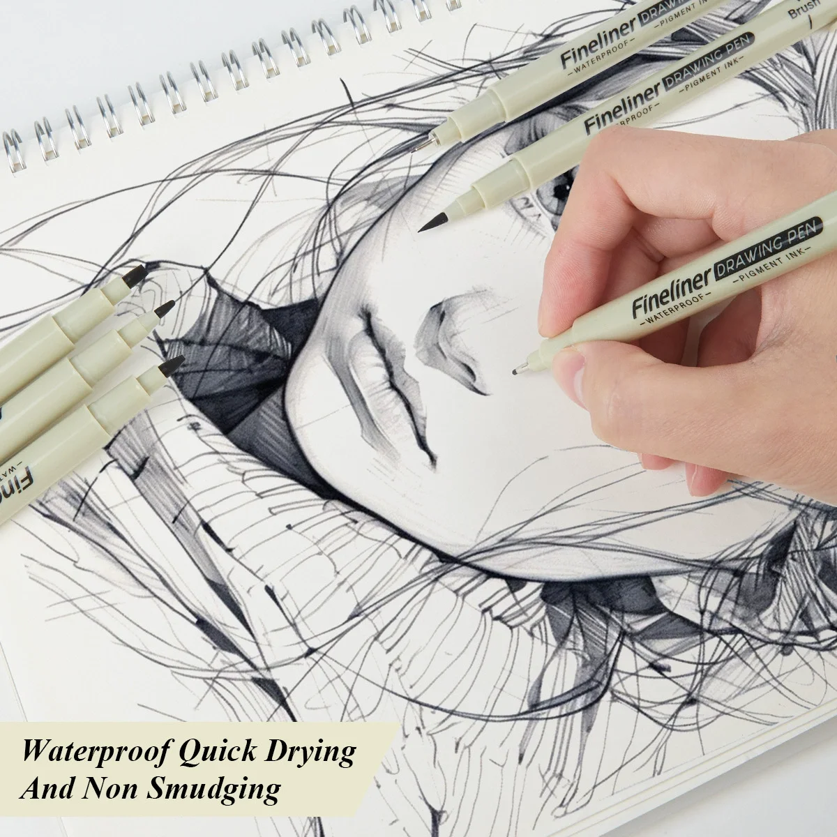 Juego de 12 fineliner para proyectos de arte