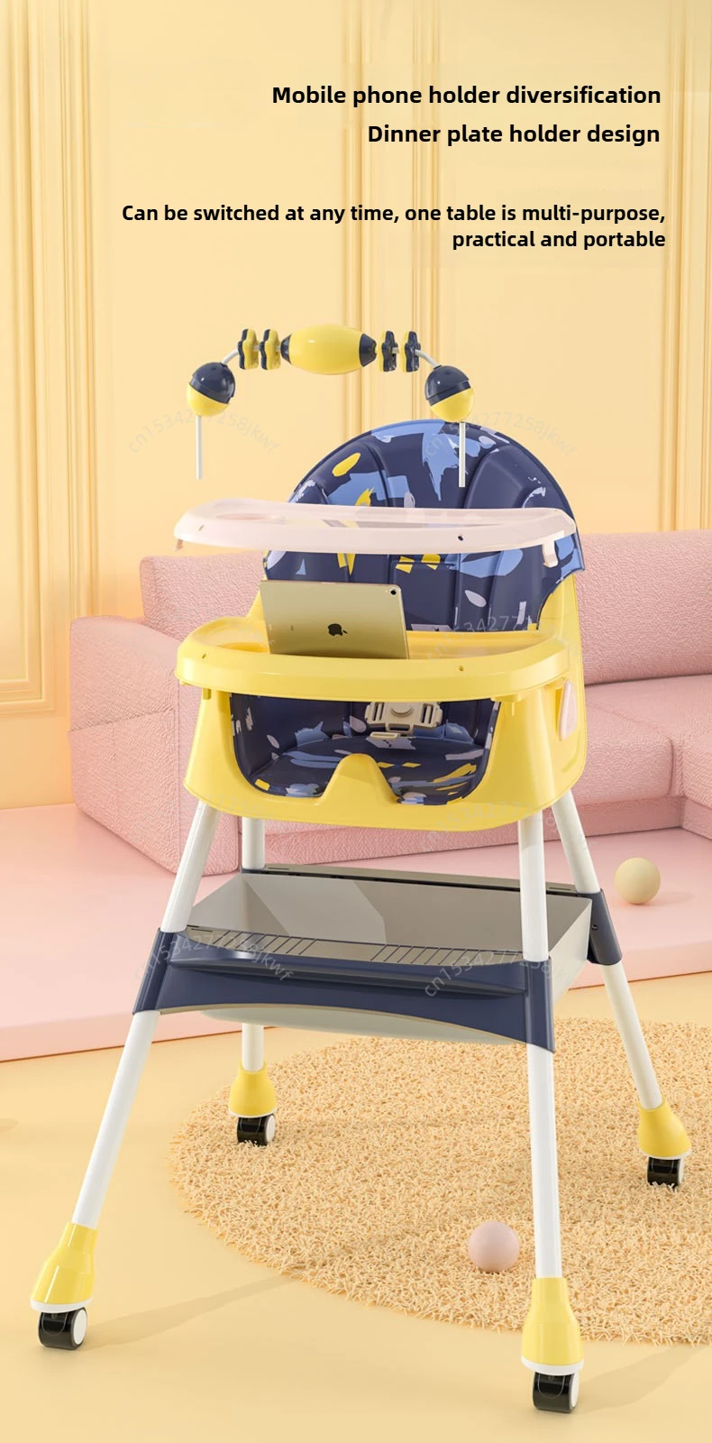 Silla infantil en uso