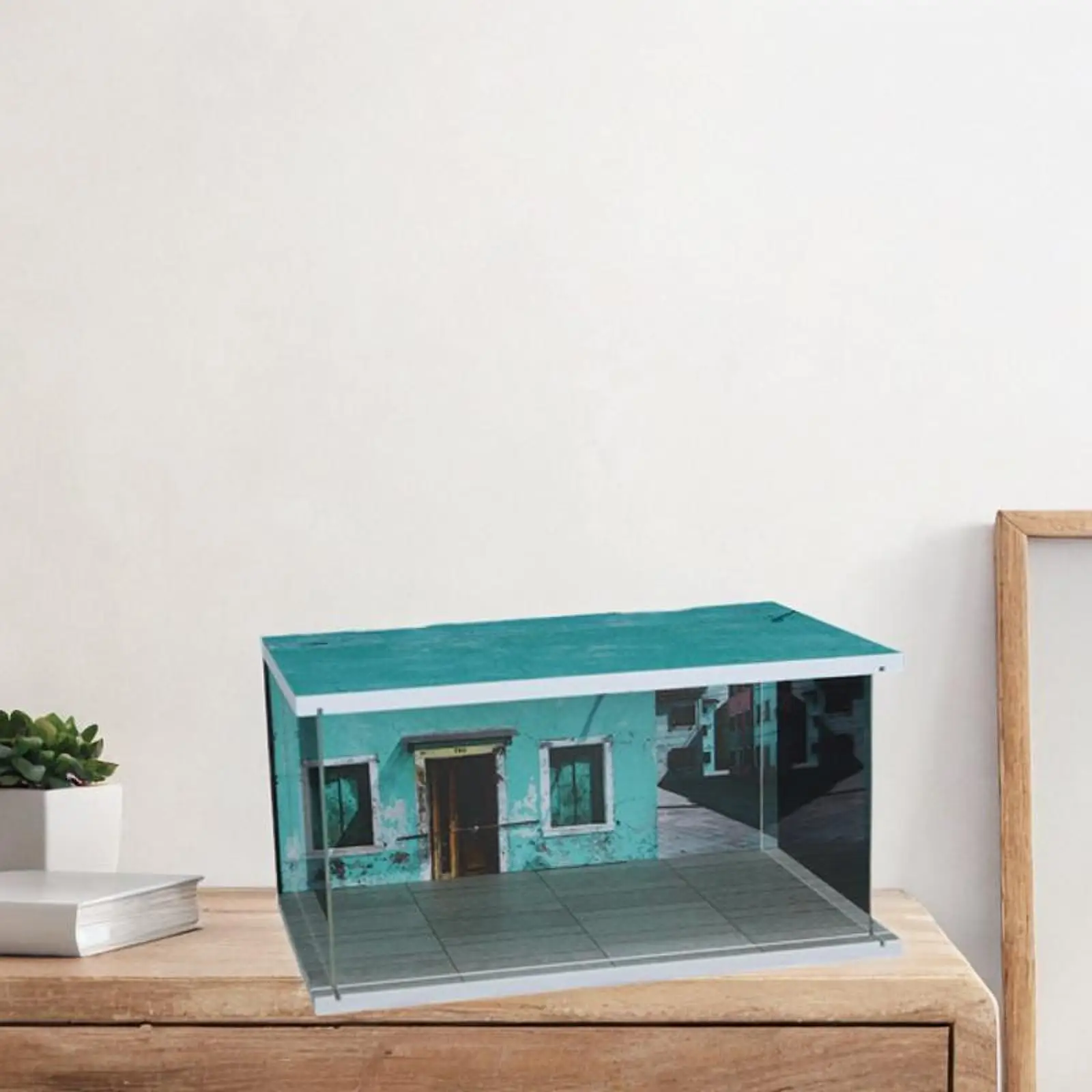 Garaje de coches para miniaturas: vitrina de exhibición elegante