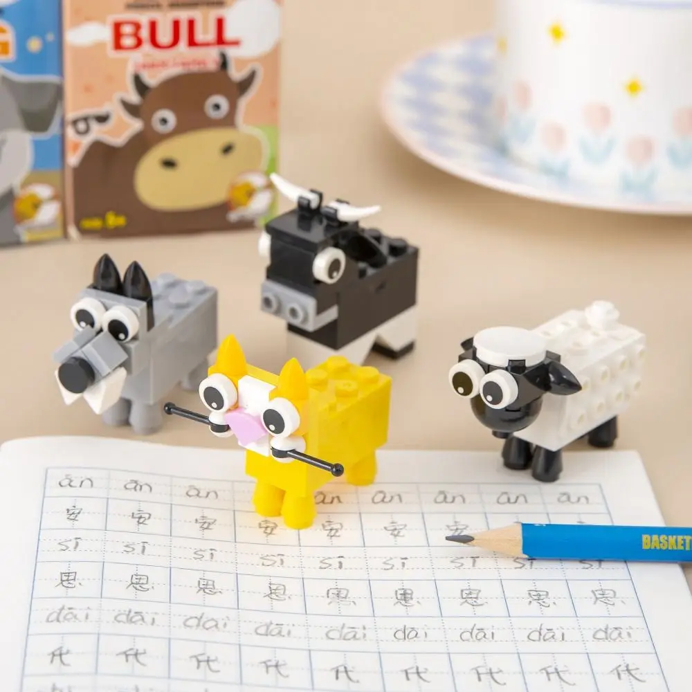 Bloques de construcción sacapuntas creativo de animal para niños - imagen 5