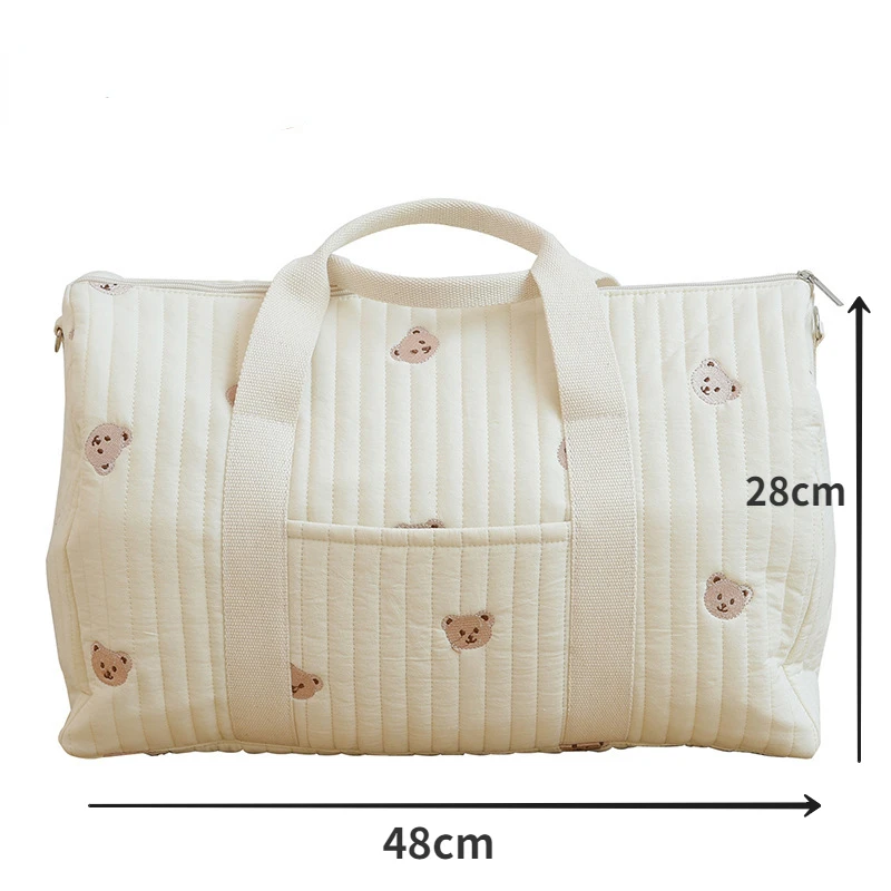 Bolsa de maternidad acolchada grande para pañales y bebé - imagen 4