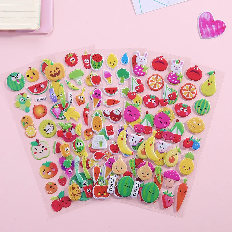 Pegatinas 3D hinchadas para niños – Pack variado de álbum de recortes - imagen 5