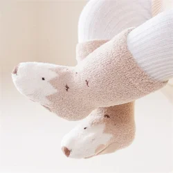 Lawadka calcetines antideslizantes en lana gruesa para bebé de invierno