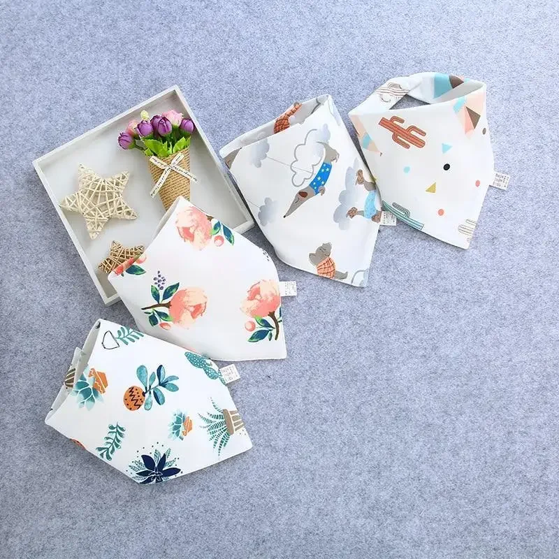 Babero bandana triangular de algodón absorbente para bebés - imagen 5