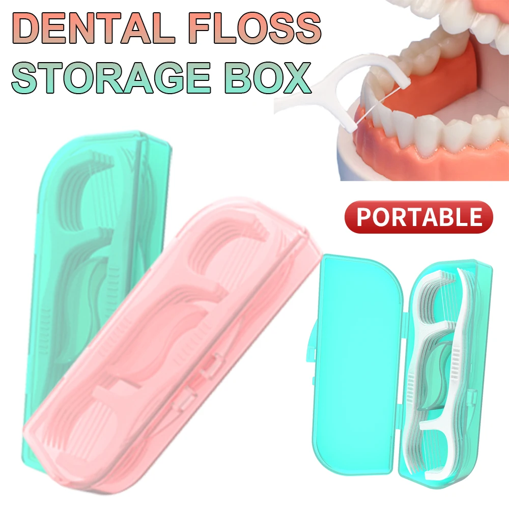 Mini caja de hilo dental de viaje portátil para palillos dentales - imagen 4